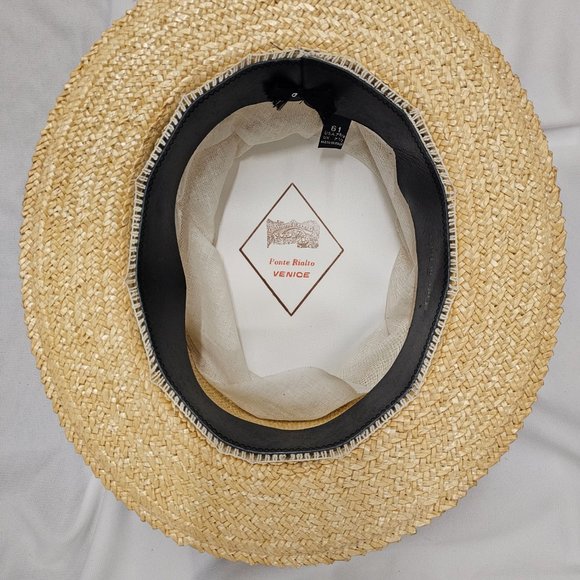 Skimmer Hat / Italian Straw